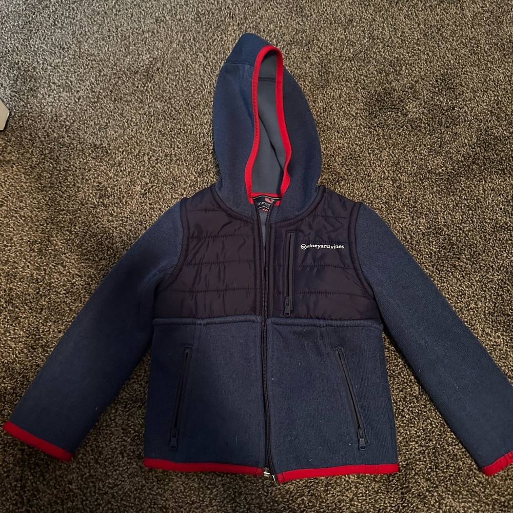 Vineyard Vines fleece sweater jacket 2T